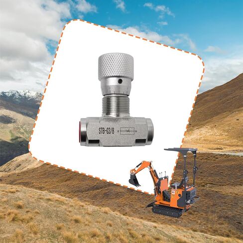 صمام التحكم في التدفق الهيدروليكي متوافق مع الحفار الصغير، وصلة L08 M14 مقاس 3/8 بوصة، استبدل STB-G3/8 in Kuwait