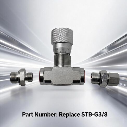 صمام التحكم في التدفق الهيدروليكي متوافق مع الحفار الصغير، وصلة L08 M14 مقاس 3/8 بوصة، استبدل STB-G3/8 in Kuwait