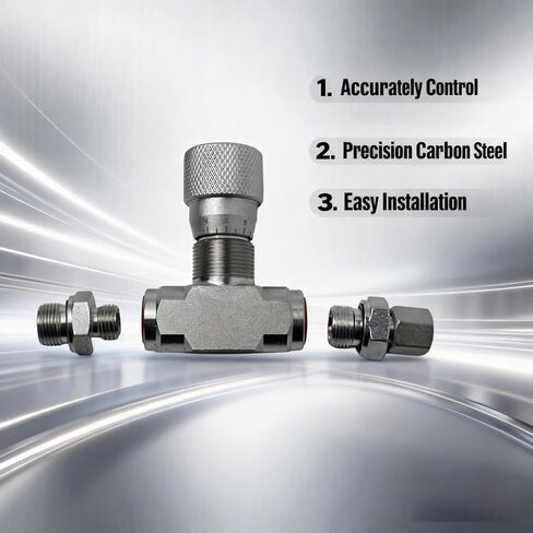 صمام التحكم في التدفق الهيدروليكي متوافق مع الحفار الصغير، وصلة L08 M14 مقاس 3/8 بوصة، استبدل STB-G3/8 in Kuwait