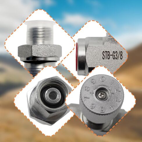 صمام التحكم في التدفق الهيدروليكي متوافق مع الحفار الصغير، وصلة L08 M14 مقاس 3/8 بوصة، استبدل STB-G3/8 in Kuwait