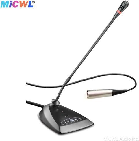 MX418 Professional Wired Conference Microphone with XLR, 5m Cable, 48V Phantom Power, Omnidirectional Desktop Boundary Mic for Boardroom and Office in Saudi Arabia