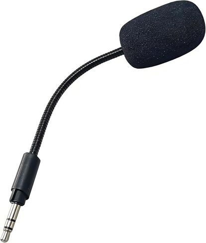 ميكروفون بديل فقط لاستبدال ميكروفون سماعة الرأس Logitech G233، أسود، كابل معدني من الألياف الزجاجية 14 سم، ميكروفون بوم قابل للفصل 3.5 مم متوافق مع سماعات الألعاب G233 G433 GPRO in Kuwait