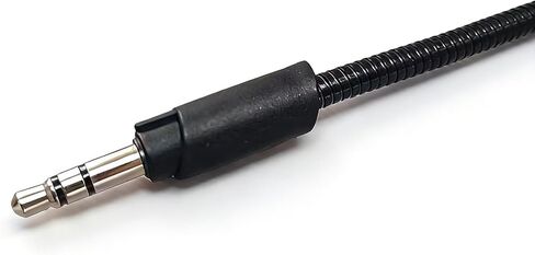 ميكروفون بديل فقط لاستبدال ميكروفون سماعة الرأس Logitech G233، أسود، كابل معدني من الألياف الزجاجية 14 سم، ميكروفون بوم قابل للفصل 3.5 مم متوافق مع سماعات الألعاب G233 G433 GPRO in Kuwait