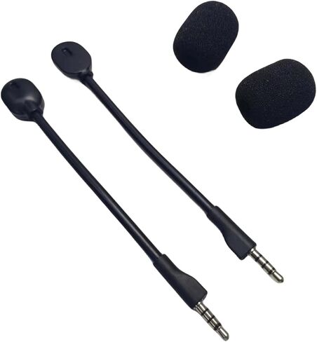 ميكروفون بديل لسماعات الألعاب Cyrus Arctis1 Ice، موصل مطلي بالذهب، قابل للفصل مع غطاء إسفنجي in Kuwait