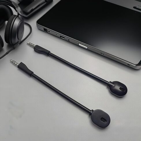 ميكروفون بديل لسماعات الألعاب Cyrus Arctis1 Ice، موصل مطلي بالذهب، قابل للفصل مع غطاء إسفنجي in Kuwait