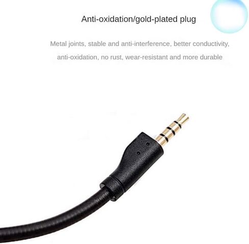 ميكروفون بديل لسماعات الألعاب Cyrus Arctis1 Ice، موصل مطلي بالذهب، قابل للفصل مع غطاء إسفنجي in Kuwait