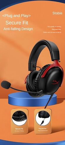 ميكروفون من سبائك الألومنيوم لـ HyperX Cloud III | النمط الأصلي يناسب تقليل الضوضاء، خرطوم ذاكرة مرن، قابل للفصل والتوصيل والتشغيل in Kuwait