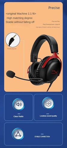 ميكروفون من سبائك الألومنيوم لـ HyperX Cloud III | النمط الأصلي يناسب تقليل الضوضاء، خرطوم ذاكرة مرن، قابل للفصل والتوصيل والتشغيل in Kuwait