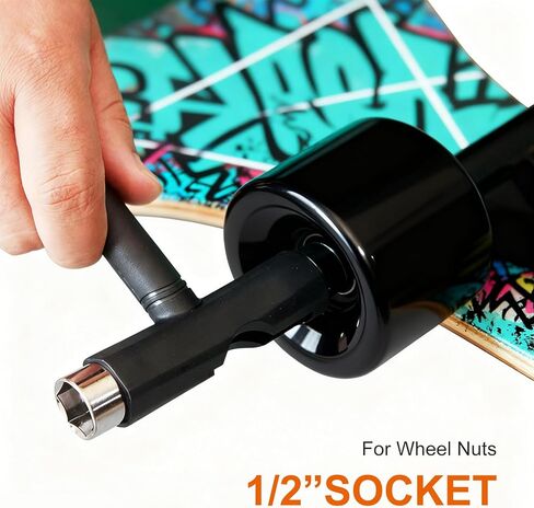 Skate Tools All-in-One, Skateboard T Tool, Tool Accessory with T-Type Allen Key and L-Type Phillips Head Wrench Screwdriver for Adjust Skateboards, Roller Skates, Longboards in Saudi Arabia
