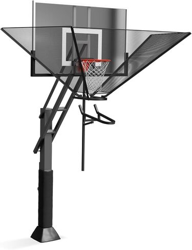 Basketball Rebounder Net Return System Machine Portable Suspended Shooting Basketball Rebounder Device Heavy Duty Basketball Training Equipment with 360°Rotating Track for Continuous Solo Practice in Kuwait