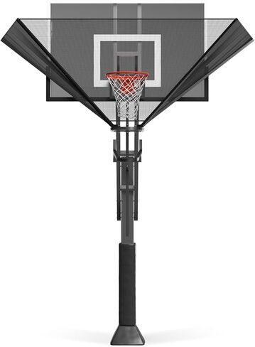 Basketball Rebounder Net Return System Machine Portable Suspended Shooting Basketball Rebounder Device Heavy Duty Basketball Training Equipment with 360°Rotating Track for Continuous Solo Practice in Kuwait