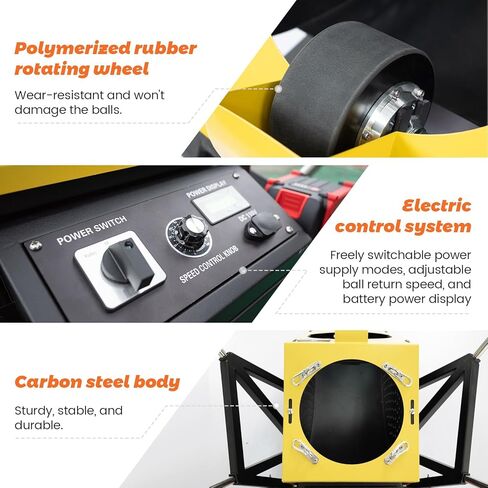 آلة رمي كرة السلة الأوتوماتيكية من Efficraft، مزدوجة الطاقة قابلة لإعادة الشحن / قابس - مدرب الرماية، آلة كرة السلة الكهربائية 2 في 1 in Kuwait