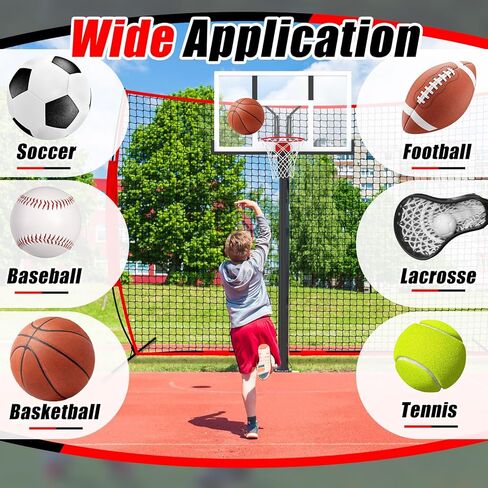 Basketball Net Catcher Backstop Net Sports Barrier Nets for Backyard Rebounder to Guard Rebound and Return Basketball with Carry Bag in Saudi Arabia