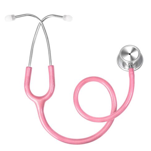 SCIAN Dual Head Stethoscope for Nurses, Kids, Adults, Classic Stainless Steel Stethoscope Kit Medical Supplies with Free Accessories and Carrying Case, Pearlescent Pink Tube in Saudi Arabia