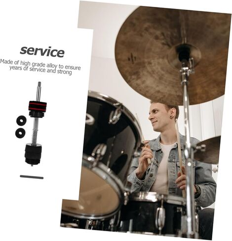 Double-layer Quick Release Cymbal Stacker Nut Black Drum Cymbal Fixing Nuts Replacement Accessory for Jazz Drum Mounting Hardware in Saudi Arabia