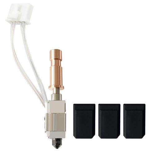 Ceramic Hotend for Kobra S1 Combo Hot End Kit Print Head Heat Block Upgrade Heating Cartridge 200K Thermistor Hardened Steel Nozzle with Extra 2PK Silicone Cover for Anycubic Kobra S1/ACE Pro in Kuwait