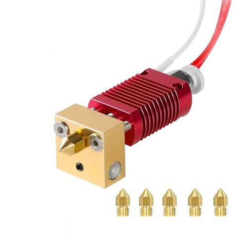 Extruder Heater Hot End Kit, Assembled MK8 Extruder Hot end Kit with 0.4mm Nozzle Silicon Sock Compatible with Creality Ender 3, Ender 3 Pro, Ender 3 V2 in Kuwait