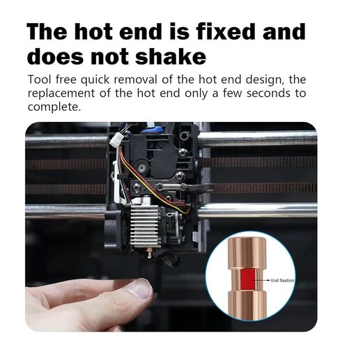 طقم رأس الطباعة الطارد المُجمَّع من السيراميك Kobra S1 Combo Hotend - طابعة ثلاثية الأبعاد Kobra S1 Hot End/رأس الطباعة مع فوهة فولاذية صلبة 0.4 مم، وثرمستور، وخرطوشة سخان، وكسر الحرارة in Kuwait