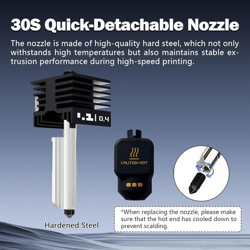 3 Pack P2S Hotend 0.2MM 0.4MM 0.6MM Nozzle for P2S/H2S/H2D/H2C/A1/A1 Mini Hot End Hardened Nozzle with Identification Code Extruder Hotend Assembly Print Head for Bambu Lab P2S Accessories in Kuwait