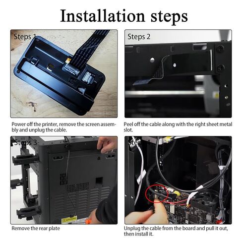 2PK AD5X Touch Screen Cable for Adventurer 5M/5M Pro/AD5X LCD Display Cable Screen FPC Flat Connection Wire for Flashforge 3D Printer Accessories Replacement in Kuwait