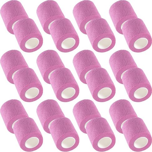 IndigoCase 6 لفات من الضمادات ذاتية اللصق مقاس 2 بوصة، شريط رياضي مرن شبكي مختلط الألوان، غلاف بيطري، شريط معصم، ضمادة صغيرة للأطفال، أطراف الأصابع، الكلاب، الحيوانات الأليفة in Kuwait