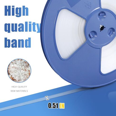 Banding Strapping Kit with 1/2" x 3200" Polypropylene (PP) Band 100 Metal Seals 20 Plastic Edge Protectors Tensioner Sealer Tool Glove for Pallet Box Packaging in Kuwait