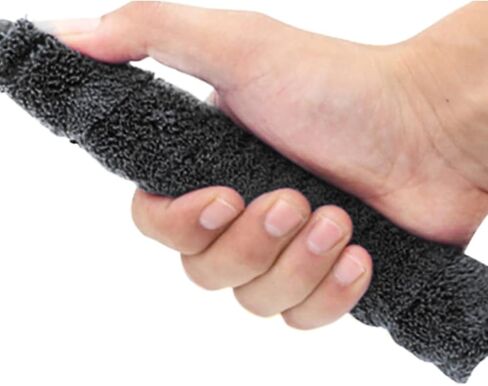 Anti Slip Thick Roll Towel Grip Tape, 10m for Tennis Squash Badminton Racquet Racket Over Grips Replacement, Black in Saudi Arabia
