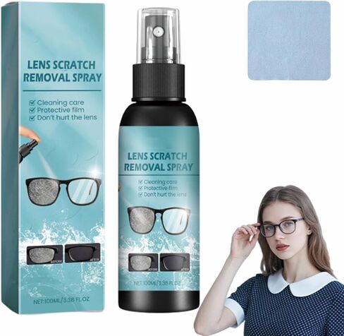 Eye Glass Scratch Remover, Eyeglass Scratch Remover for Lenses, Repair Cleaning Kit, Quick DIY Restoration for Home, Advanced Protective Cleaning Spray for Glasses & Screens (mixed) in Saudi Arabia