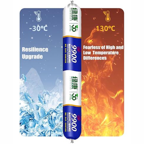 9900 Sealant Waterproof, Silicon Waterproof Sealant, Permanent Solution for Roof & Wall Cracks, Outdoor Water Proof Exterior Sealants Heat Resistant, Tear and Stretch Resistance (Black,1Pc) in Saudi Arabia