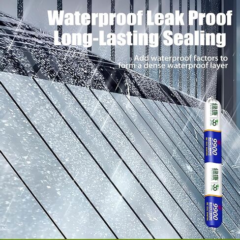 9900 Sealant Waterproof, Silicon Waterproof Sealant, Permanent Solution for Roof & Wall Cracks, Outdoor Water Proof Exterior Sealants Heat Resistant, Tear and Stretch Resistance (Black,1Pc) in Saudi Arabia