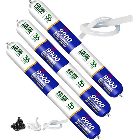 9900 Sealant Waterproof, Silicon Waterproof Sealant, Permanent Solution for Roof & Wall Cracks, Outdoor Water Proof Exterior Sealants Heat Resistant, Tear and Stretch Resistance (Black,1Pc) in Saudi Arabia