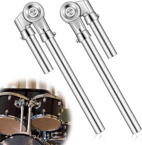 2 PCS Tom Drum Brackets, Tom Mount Holder Arm, Adjustable Metal Drum Stand Holder Replacement Hardware for Percussion Instruments in Saudi Arabia
