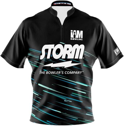 Logo Infusion I AM Bowling Jersey Short Sleeve Sash Collar 2088-ST Made in USA Storm in Saudi Arabia