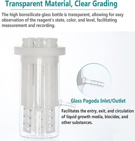 مفاعل الأغشية الحيوية CDC سعة 1000 مل، زجاجة ثقافة الخلايا اللاهوائية المخبرية، مع التحريك المغناطيسي، زجاج البورسليكات العالي لدراسات مقاومة التآكل الصناعية والعلوم البيئية in Kuwait