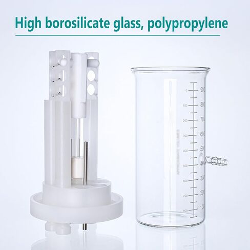 مفاعل الأغشية الحيوية CDC سعة 1000 مل، زجاجة ثقافة الخلايا اللاهوائية المخبرية، مع التحريك المغناطيسي، زجاج البورسليكات العالي لدراسات مقاومة التآكل الصناعية والعلوم البيئية in Kuwait