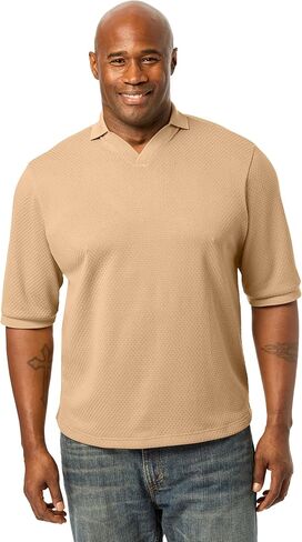 KingSize Men's Big & Tall Knit Sweater Polo in Saudi Arabia