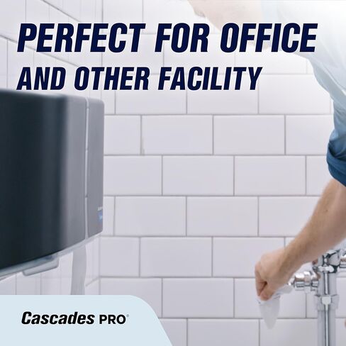 Cascades PRO Select Bath Tissue – Soft, Durable 2-Ply Toilet Paper Rolls – Fits Universal Dispensers – Individually Wrapped, Septic Safe, Recycled Fiber – 500 Sheets/Roll, 80 Rolls/Pack – B211 – White in Kuwait