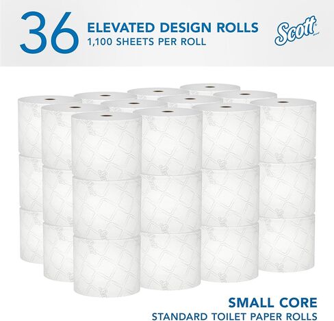 ورق تواليت Scott® Pro صغير الحجم وعالي السعة مكون من طبقتين، 1100 قدم لكل لفة، عبوة مكونة من 36 لفة in Saudi Arabia
