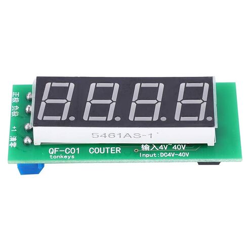 Counter Module Voltage Detection Sensor 4 Digits Digital Display with Memory Function, 0 to 9999 Counting Range QF C04 DC 4 to 40V in Saudi Arabia