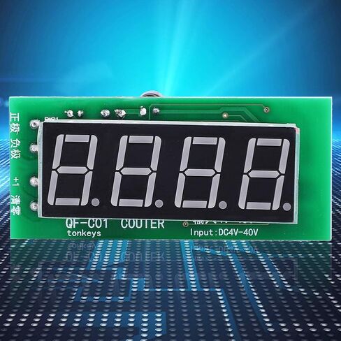 Counter Module Voltage Detection Sensor 4 Digits Digital Display with Memory Function, 0 to 9999 Counting Range QF C04 DC 4 to 40V in Saudi Arabia