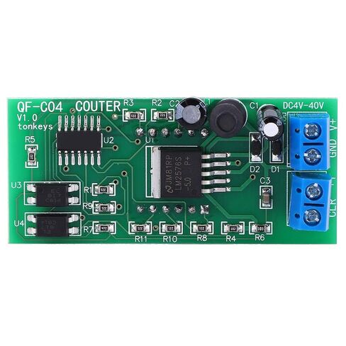 Counter Module Voltage Detection Sensor 4 Digits Digital Display with Memory Function, 0 to 9999 Counting Range QF C04 DC 4 to 40V in Saudi Arabia