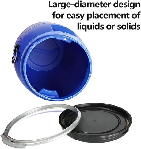 30l Food Grade Plastic Barrel with Lid - Thickened Multi-Purpose Storage Drum for Water, Shipping, and Restaurant Use - Durable Container for Home and Factory in Saudi Arabia