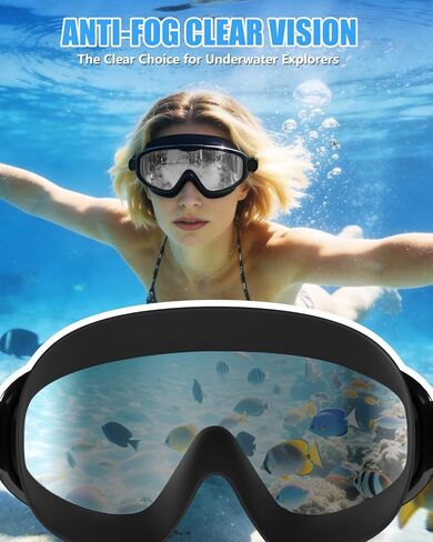 Aegend Swim Goggles for Adult Youth - 2 Pack Wide View Anti-Fog Anti-UV Swimming Goggles for Men & Women in Saudi Arabia