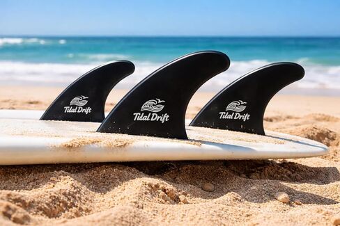 زعانف لوح ركوب الأمواج G5، مجموعة أدوات دفع من النايلون المقوى بالألياف الزجاجية بنسبة 35% متوافقة مع قواعد FCS، مصبوبة بالضغط العالي من أجل المرونة الصلبة و3 زعانف مع 4 في 1 متعددة الأدوات و6 براغي احتياطية - أسود in Kuwait