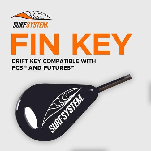 FCS Fin Key - FCS/Futures Compatible Fin Key – Classic Allen Key w Logo, 3/32" inch Hex Key – for Surfboard, Paddleboard, Bodyboard Fins in Kuwait