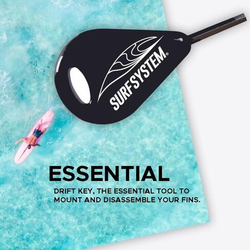 FCS Fin Key - FCS/Futures Compatible Fin Key – Classic Allen Key w Logo, 3/32" inch Hex Key – for Surfboard, Paddleboard, Bodyboard Fins in Kuwait
