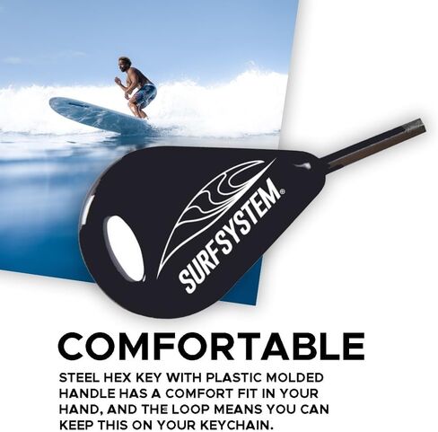 FCS Fin Key - FCS/Futures Compatible Fin Key – Classic Allen Key w Logo, 3/32" inch Hex Key – for Surfboard, Paddleboard, Bodyboard Fins in Kuwait