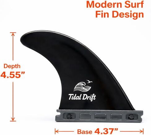 زعانف لوح ركوب الأمواج G5 - مجموعة دافعة معززة بالألياف الزجاجية بنسبة 35% متوافقة مع قواعد العقود الآجلة - مصممة لموجات بطول 2-8 أقدام - تتضمن 3 عبوات 4 في 1 أدوات متعددة و3 براغي احتياطية - أسود in Kuwait