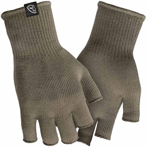 BLOCKER OUTDOORS Shield Series Merino Fingerless Gloves – Lightweight Merino Wool Hunting Gloves in Kuwait