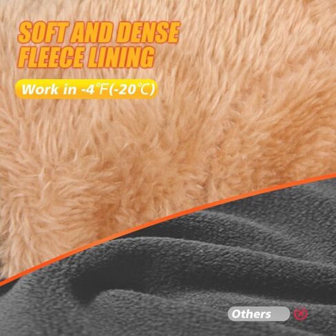 1 Pair Winter Gloves Touch Screen Water Resistant Windproof Thermal for Running Cycling Driving Hiking for Men Women in Saudi Arabia
